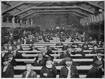 The Penny Sit-Up, Salvation Army Unterkunft, Blackfriars, London, um 1900-1901 von Unbekannt