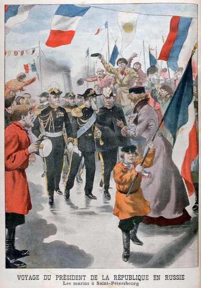 Der Präsident der Republik Frankreich besucht St. Petersburg, Russland, 1902 von Unbekannt