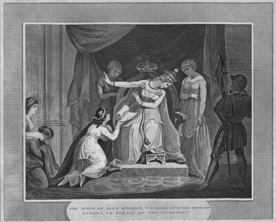 Die Königin von König Stephan bittet die Kaiserin Matilda im Namen ihres Mannes, 1838 von Unbekannt