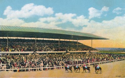 Die Rennbahn, Hialeah, bei Miami, Florida, USA, 1930er Jahre von Unbekannt
