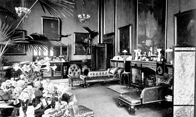 Das Rote Zeichenzimmer im Sprecherhaus, Palace of Westminster, London, ca. 1905 von Unbekannt