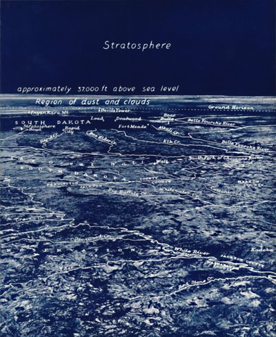 Die Rundheit der Erde aus der Stratosphäre, 1935 von Unbekannt