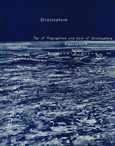 Die Rundheit der Erde aus der Stratosphäre, 1935 von Unbekannt