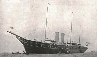 Die königliche Yacht verlässt Cowes, Isle of Wight, 6. August 1902 von Unbekannt