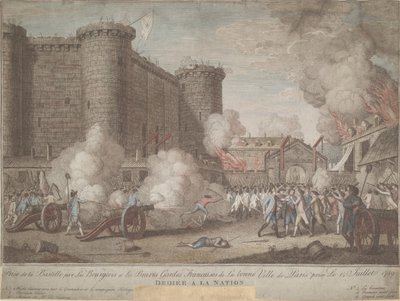 Der Sturm auf die Bastille am 14. Juli 1789, 1789 von Unbekannt