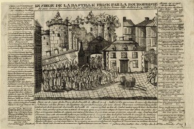 Der Sturm auf die Bastille am 14. Juli 1789, 1789 von Unbekannt