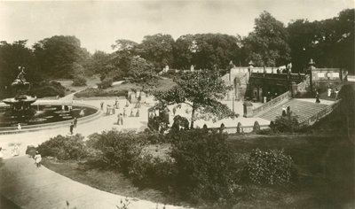 Die Terrasse und der Brunnen, Central Park, New York von Unbekannt