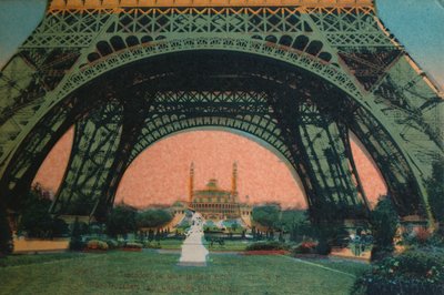 Das Trocadéro unter dem Eiffelturm, Paris, um 1920 von Unbekannt