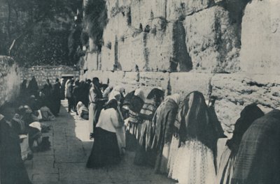 Die Klagemauer: Der Tag der Klage um die verlorene Stadt ihrer Vorfahren, ca. 1935 von Unbekannt