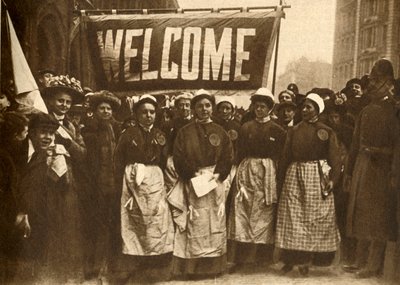 Der Empfang der Opfer männlicher Tyrannei, 1908 von Unbekannt