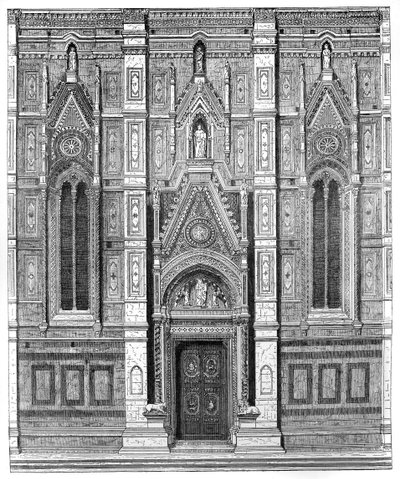 Das kanonische Tor der Basilika Santa Maria del Fiore, Florenz, Italien, 1882 von Unbekannt