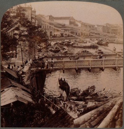 Das Zentrum des Verkehrs - Singapore River und Kavanagh Bridge, vom Vermessungsbüro, Singapur, 19 von Unbekannt