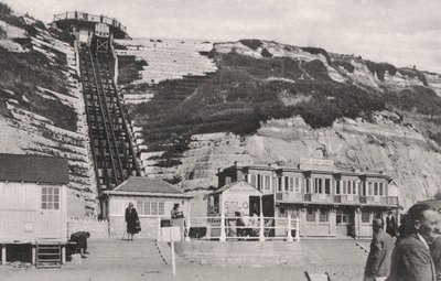 Die Klippenbahn in Bournemouth, Dorset, frühes 20. Jahrhundert von Unbekannt