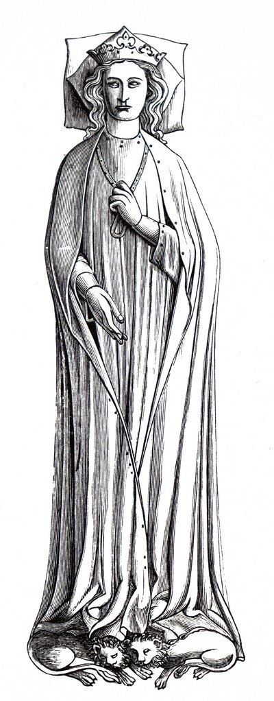 Das Abbild von Eleonore von Kastilien in der Westminster Abbey von Unbekannt