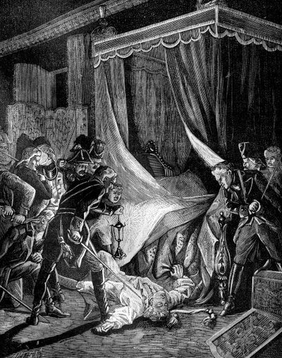 Die Ermordung von Zar Paul I. von Russland, März 1801, 1882-1884 von Unbekannt