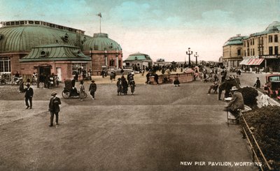 Der Pavillon auf dem Pier, Worthing, West Sussex, frühes 20. Jahrhundert von Unbekannt