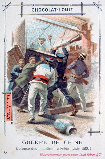 Der Widerstand des diplomatischen Personals in Peking, China, Boxeraufstand, Juni 1900 von Unbekannt