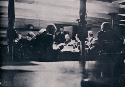 Die Szene auf der Victory während des Kriegsgerichts, 1906 von Unbekannt