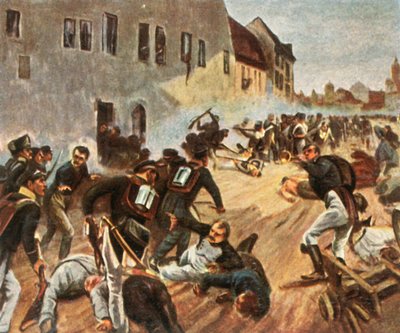 Der Sturm auf das Grimmaer Tor, 19. Oktober 1813, 1936 von Unbekannt