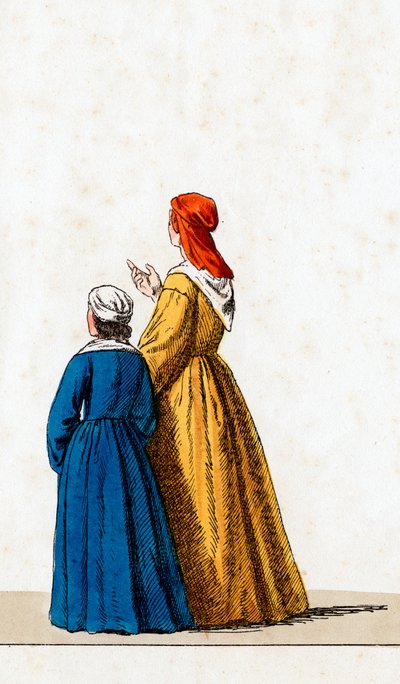 Theaterkostümentwurf für Shakespeares Stück, Heinrich VIII, 19. Jahrhundert von Unbekannt