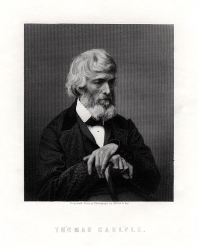 Thomas Carlyle, schottischer Essayist, Satiriker und Historiker, Mitte-Ende des 19. Jahrhunderts von Unbekannt