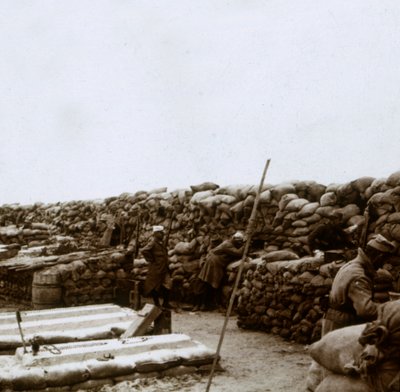 Schützengräben am Mamelon Vert, Nieuwpoort, Flandern, Belgien, ca. 1914-1918 von Unbekannt