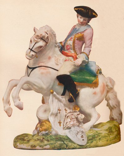 Vauxhall Porzellanfigur, wahrscheinlich Ferdinand, Herzog von Braunschweig darstellend, ca. 1755-60 von Unbekannt