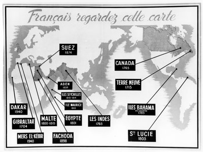 Vichy-französisches antibritisches Propagandaplakat, 1940-1944 von Unbekannt