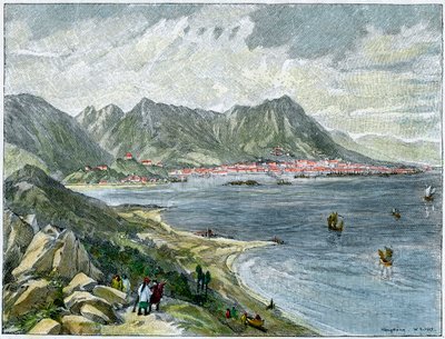 Victoria, Hongkong, vom chinesischen Festland, ca. 1890 von Unbekannt