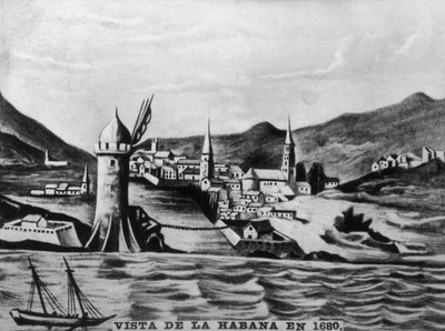 Ansicht von Havanna, 1680 von Unbekannt