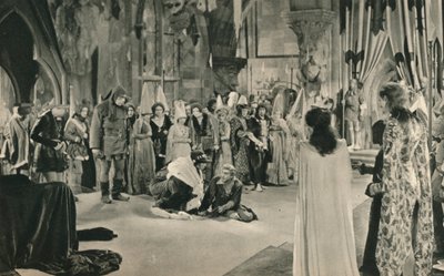 Villon John Barrymore vom Tod bedroht durch Louis XI, 1927 von Unbekannt