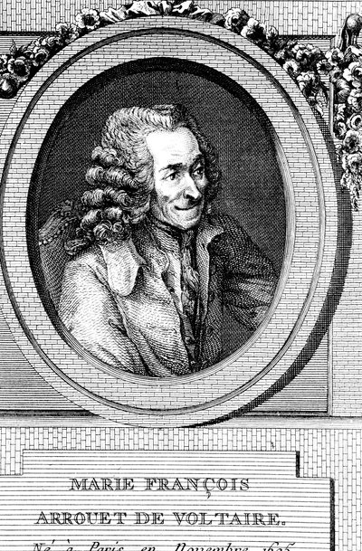 Voltaire, französischer Autor, Dramatiker, Satiriker und Schriftsteller des 18. Jahrhunderts von Unbekannt