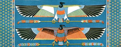Geierdeckenverzierungen, Philae, Ägypten, 1928 von Unbekannt