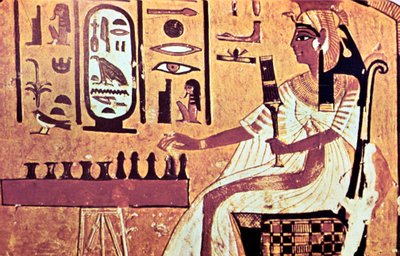 Wandmalerei aus dem Grab von Nefertari, Theben, Altes Ägypten, 19. Dynastie, 13. Jahrhundert v. Chr. von Unbekannt