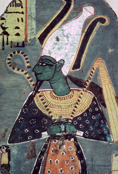 Wandmalerei von Osiris Khenti-Amentiu aus einem Grab in Theben von Unbekannt