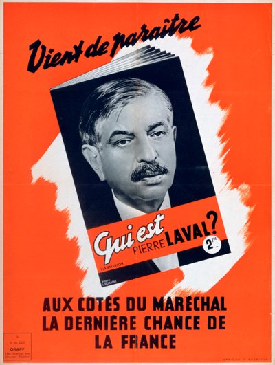Wer ist Pierre Laval, Vichy-französisches Propagandaplakat von Unbekannt
