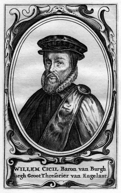 Willem Cecil, 1. Baron Burghley, englischer Staatsmann des 16. Jahrhunderts von Unbekannt