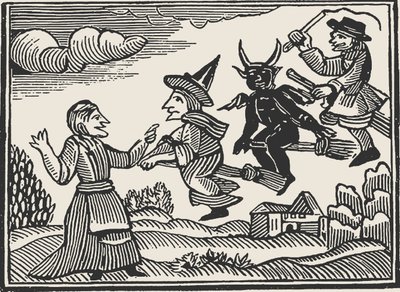 Hexen, aus Die unsichtbare Welt von Cotton Mather, 1689 von Unbekannt