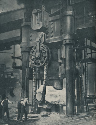Arbeiter im Metall, auf dem unsere Zivilisation beruht, um 1935 von Unbekannt