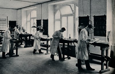 Werkstatt der Kunst- und Handwerksschule, Flensburg, Deutschland, um 1908 von Unbekannt