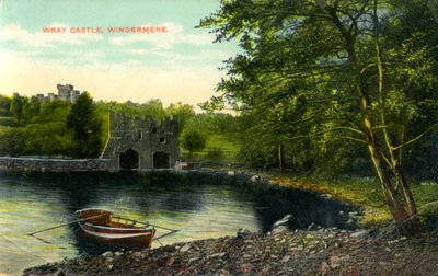 Wray Castle, Claife, Lancashire, frühes 20. Jahrhundert von Unbekannt