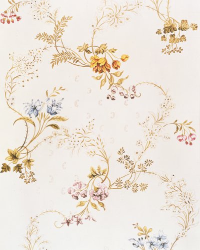 Rokoko asymmetrisches Blumendesign von Anna Maria Garthwaite, 1744 von Unbekannt Unbekannt