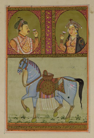 Shah Jahan und Mumtaz Mahal, seine Frau, Mughal von Unbekannt Unbekannt