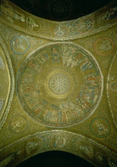 Die Geschichte von Joseph, Mosaik aus der dritten Kuppel im Vestibül der Basilika San Marco, Venedig von Unbekannt Unbekannt