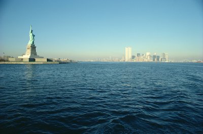 Ansicht der Freiheitsstatue und des südlichen Endes der Insel Manhattan von Unbekannt Unbekannt