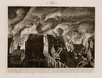 Großes Feuer, Amsterdam, Holland, 27. Juli 1679 von Unbekannt