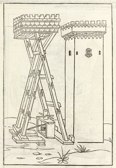 Eine Maschine, um einen Turm im Sturm zu erobern von Unbekannt
