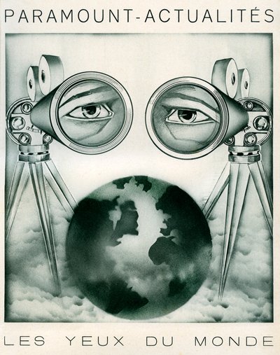 Werbung für Paramount-News: Kameras sind „die Augen der Welt“ von Unbekannter Künstler