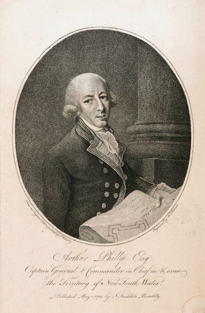 Arthur Phillip, britischer Marinekommandant, ca. 1789 von Unbekannt