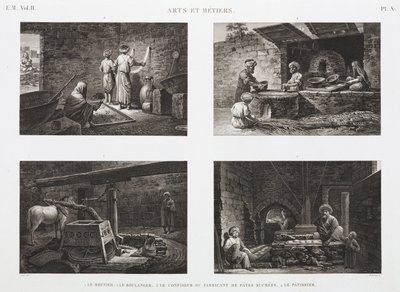 Bäckerei & Konditorei Bäcker und Süßwarenhersteller, Ägypten, ca. 1798 von Unbekannt